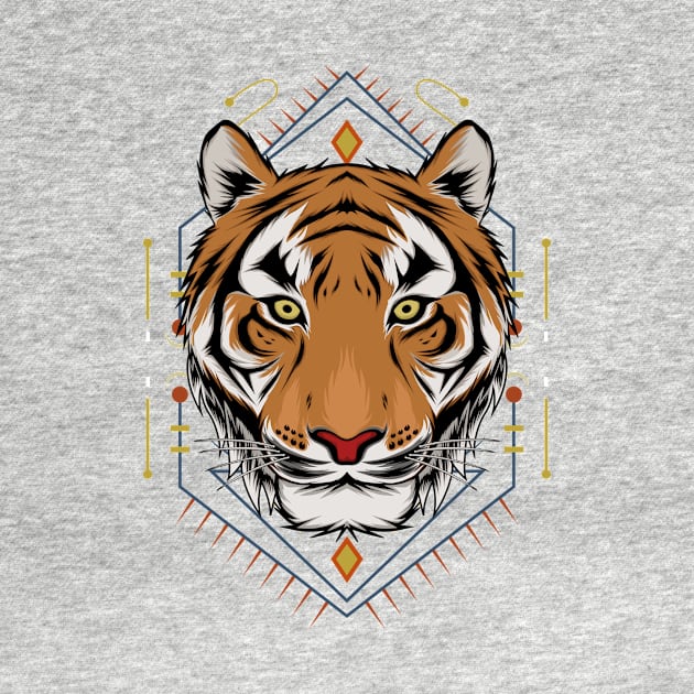 Tiger vector illustration by AGORA studio